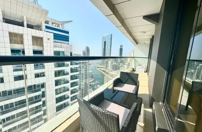 شقة - غرفة نوم - 2 حمامات للايجار في برج إسكان - دبي مارينا - دبي