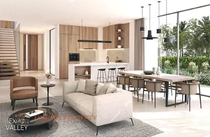 Living / Dining Room image for: Townhouse - 4 Bedrooms - 3 Bathrooms for sale in Expo City Valley - Expo City - Dubai, Image 1