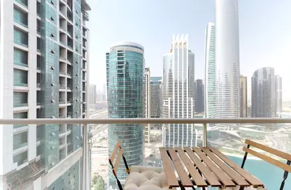 شقة - 1 حمام للايجار في ليك فيو - (JLT) مجمع B - أبراج بحيرة الجميرا - دبي