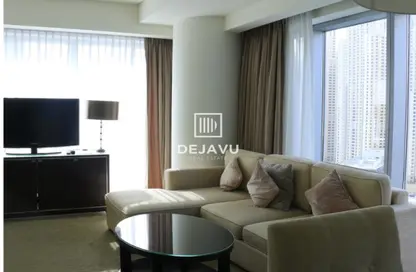 Living Room image for: Apartment - 2 Bedrooms - 2 Bathrooms for sale in The Address Dubai Marina - Dubai Marina - Dubai, Image 1