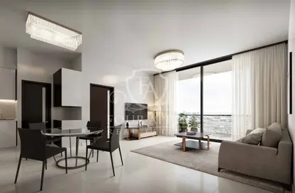 Living / Dining Room image for: Apartment - 1 Bathroom for sale in Skyz by Danube - Arjan - Dubai, Image 1