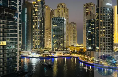 Apartment - 1 Bedroom - 2 Bathrooms for rent in Time Place Tower - Dubai Marina - Dubai