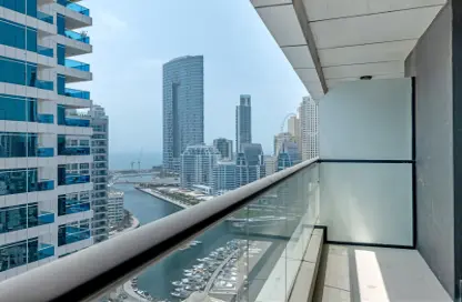 شقة - غرفة نوم - 2 حمامات للايجار في برج إسكان - دبي مارينا - دبي