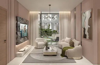 صورة لـ غرفة المعيشة شقة - 2 غرف نوم - 3 حمامات للبيع في أوليفيا ريزيدينسز - مجمع دبي للإستثمار - دبي ، صورة رقم 1