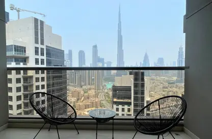 شقة - 1 حمام للايجار في برج ايليت ريزيدينس - دبي وسط المدينة - دبي