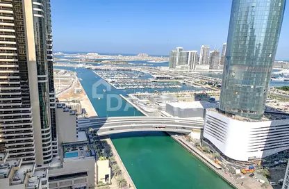 Pool image for: Apartment - 3 Bedrooms - 5 Bathrooms for rent in Iris Blue - Dubai Marina - Dubai, Image 1