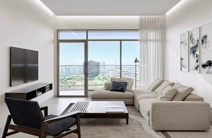 Living Room image for: Apartment - 1 Bedroom - 2 Bathrooms for sale in Seven City JLT - Jumeirah Lake Towers - Dubai, Image 1