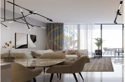 Living / Dining Room image for: Apartment - 1 Bedroom - 2 Bathrooms for sale in Samana Barari Views - Majan - Dubai, Image 1