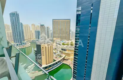 Apartment - 1 Bedroom - 2 Bathrooms for rent in Silverene Tower B - Silverene - Dubai Marina - Dubai