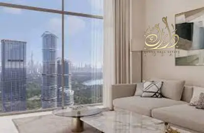 Living Room image for: Apartment - 2 Bedrooms - 3 Bathrooms for sale in 320 Riverside Crescent - Sobha Hartland II - Mohammed Bin Rashid City - Dubai, Image 1