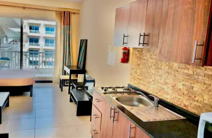 Kitchen image for: Apartment - 1 Bathroom for rent in Kensington Manor - Jumeirah Village Circle - Dubai, Image 1