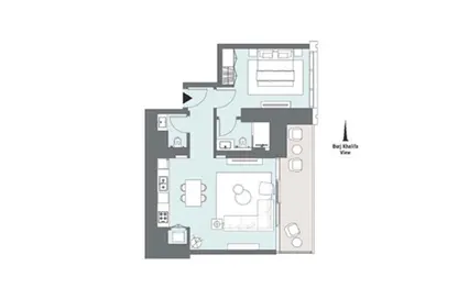 Apartment - 1 Bedroom - 2 Bathrooms for sale in Peninsula Four - Peninsula - Business Bay - Dubai