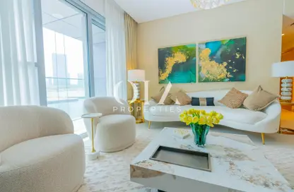 Living Room image for: Apartment - 2 Bedrooms - 2 Bathrooms for sale in Radiant Boulevard - City Of Lights - Al Reem Island - Abu Dhabi, Image 1