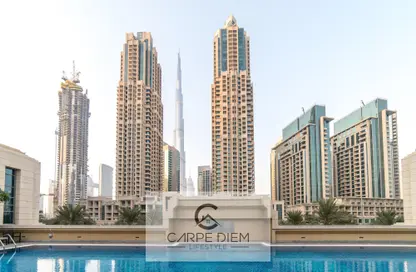صورة لـ حوض سباحة شقة - 2 غرف نوم - 2 حمامات للايجار في كلارين 2 - أبراج كلارين - دبي وسط المدينة - دبي ، صورة رقم 1