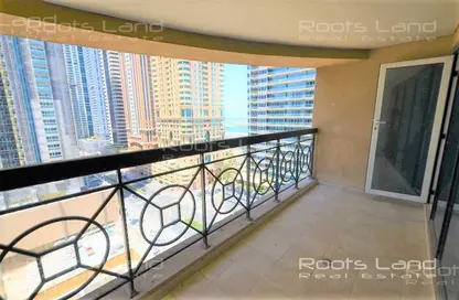 Balcony image for: Apartment - 2 Bedrooms - 3 Bathrooms for sale in Al Seef Tower - Dubai Marina - Dubai, Image 1