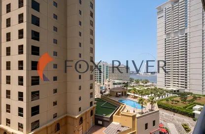 Apartment - 2 Bedrooms - 3 Bathrooms for rent in Al Fattan Marine Towers - Jumeirah Beach Residence - Dubai