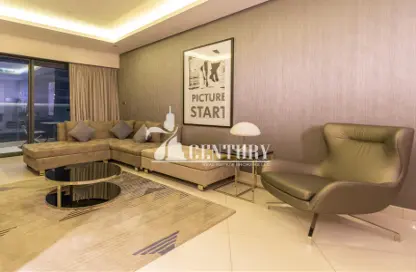 صورة لـ غرفة المعيشة شقة - 3 غرف نوم - 3 حمامات للايجار في تاور A - داماك تاورز من باراماونت - الخليج التجاري - دبي ، صورة رقم 1
