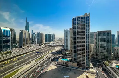 Office Space - Studio - 2 Bathrooms for rent in Marina Plaza - Dubai Marina - Dubai