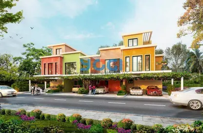 Outdoor House image for: Villa - 3 Bedrooms - 4 Bathrooms for sale in Portofino - Damac Lagoons - Dubai, Image 1