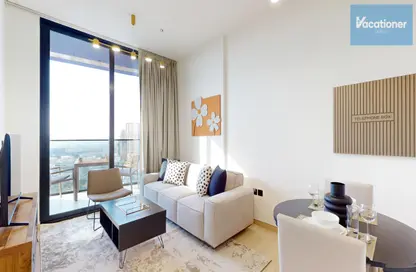 Living Room image for: Apartment - 1 Bedroom - 1 Bathroom for rent in Binghatti Crest - Jumeirah Village Circle - Dubai, Image 1
