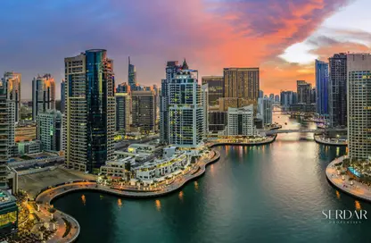 Apartment - 2 Bedrooms - 3 Bathrooms for sale in Aeternitas Tower - Dubai Marina - Dubai
