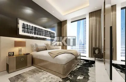 Room / Bedroom image for: Apartment - 2 Bedrooms - 2 Bathrooms for sale in Nobles Tower - Business Bay - Dubai, Image 1