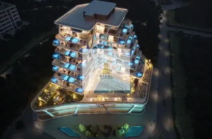 3D Floor Plan image for: Apartment - 1 Bedroom - 2 Bathrooms for sale in Samana California - Discovery Gardens - Dubai, Image 1