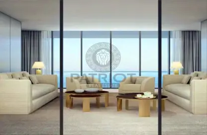 Living Room image for: Apartment - 3 Bedrooms - 4 Bathrooms for sale in Armani Beach Residences - Palm Jumeirah - Dubai, Image 1