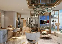 Living Room image for: Apartment - 1 Bedroom - 2 Bathrooms for sale in Damac Bay 2 - Dubai Harbour - Dubai, Image 1