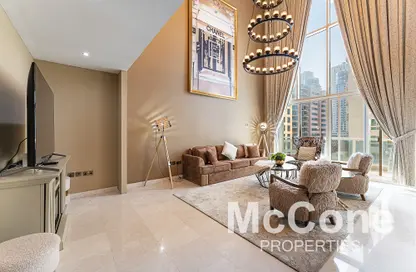 Apartment - 3 Bedrooms - 4 Bathrooms for rent in Emerald Residence - Dubai Marina - Dubai