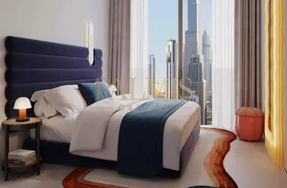 Room / Bedroom image for: Apartment - 1 Bedroom - 1 Bathroom for sale in The Edge - Business Bay - Dubai, Image 1