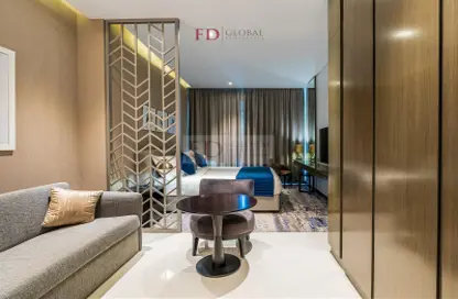 Apartment - Studio - 1 Bathroom for rent in Damac Maison Prive A - Damac Maison Prive - Business Bay - Dubai