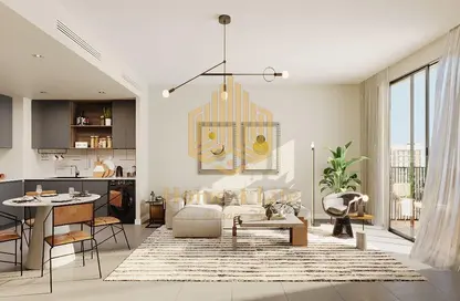 Living / Dining Room image for: Apartment - 2 Bedrooms - 3 Bathrooms for sale in Reeman Living - Al Shamkha - Abu Dhabi, Image 1