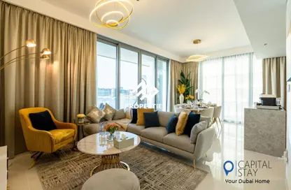 Apartment - 3 Bedrooms - 4 Bathrooms for rent in Beach Isle Tower 2 - Beach Isle - EMAAR Beachfront - Dubai Harbour - Dubai
