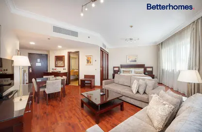 Living / Dining Room image for: Apartment - 1 Bathroom for rent in Grand Millennium Hotel - Barsha Heights (Tecom) - Dubai, Image 1