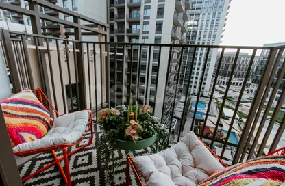 Balcony image for: Apartment - 1 Bedroom - 1 Bathroom for sale in Socio Tower 2 - Socio Tower - Dubai Hills Estate - Dubai, Image 1