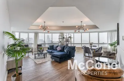 Apartment - 4 Bedrooms - 4 Bathrooms for rent in Horizon Tower - Dubai Marina - Dubai