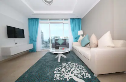 Living Room image for: Hotel  and  Hotel Apartment - 2 Bedrooms - 3 Bathrooms for rent in Jannah Marina Hotel Apartments - Dubai Marina - Dubai, Image 1