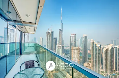 صورة لـ شرفة شقة - غرفة نوم - 1 حمام للايجار في فندق ومساكن برج باراماونت - الخليج التجاري - دبي ، صورة رقم 1