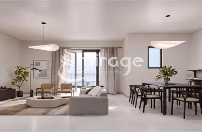 Living / Dining Room image for: Apartment - 1 Bedroom - 1 Bathroom for sale in Views A - Yas Golf Collection - Yas Island - Abu Dhabi, Image 1