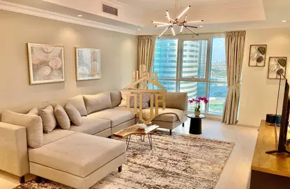 Living Room image for: Apartment - 2 Bedrooms - 3 Bathrooms for rent in The Palladium - Lake Almas West - Jumeirah Lake Towers - Dubai, Image 1