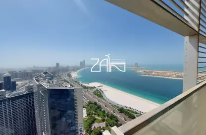 شقة - 3 غرف نوم - 4 حمامات للايجار في برج لاند مارك - شارع الكورنيش - أبوظبي