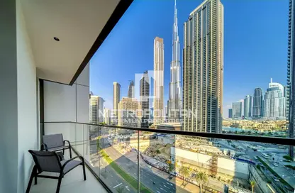 صورة لـ شرفة شقة - 2 غرف نوم - 2 حمامات للايجار في برج التاج - دبي وسط المدينة - دبي ، صورة رقم 1
