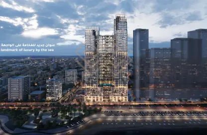 Apartment - 2 Bedrooms - 3 Bathrooms for sale in Corniche Tower - Ajman Corniche Road - Ajman Apartment - 2 Bedrooms - 3 Bathrooms for sale in Corniche Tower - Ajman Corniche Road - Ajman