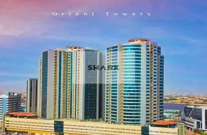 Apartment - 2 Bedrooms - 3 Bathrooms for sale in Orient Tower 1 - Orient Towers - Al Bustan - Ajman