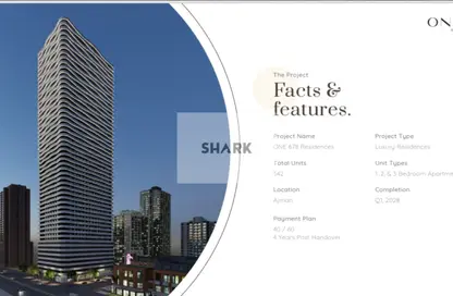 Apartment - 3 Bedrooms - 3 Bathrooms for sale in One 678 Residences - Al Amerah - Ajman