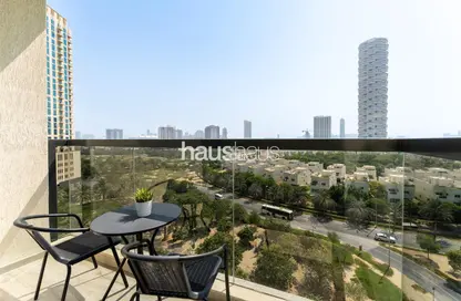 Balcony image for: Apartment - 1 Bedroom - 2 Bathrooms for rent in RMT Residence - Jumeirah Village Circle - Dubai, Image 1