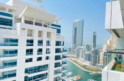 شقة - غرفة نوم - 1 حمام للايجار في برج إسكان - دبي مارينا - دبي