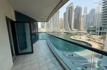 شقة - 3 غرف نوم - 3 حمامات للايجار في برج الزمان والمكان - دبي مارينا - دبي