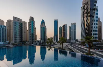 Pool image for: Duplex - 3 Bedrooms - 4 Bathrooms for sale in Trident Bayside - Dubai Marina - Dubai, Image 1
